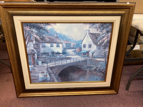 Large artist signed picture