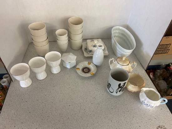 porcelain and china cups saucers and bowls