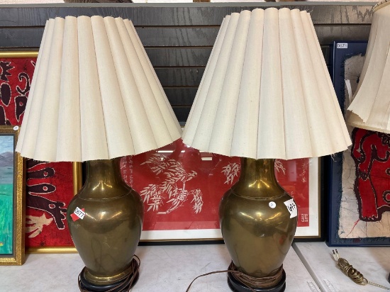 brass table lamps