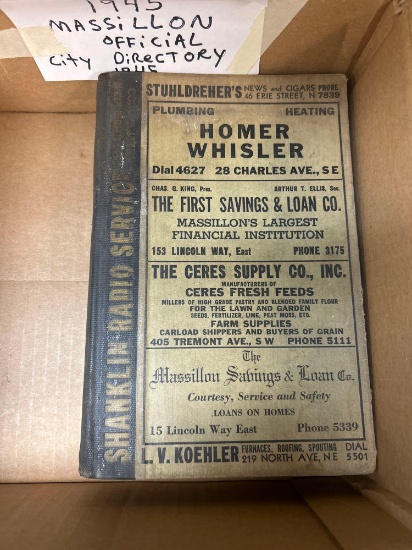 1945 Massillon official city directory
