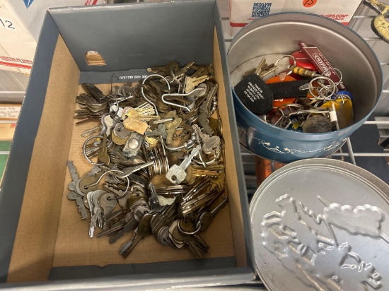 various keys and key chains