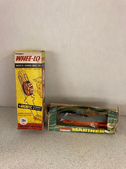 Vintage Whee lo toy and gyro submarine