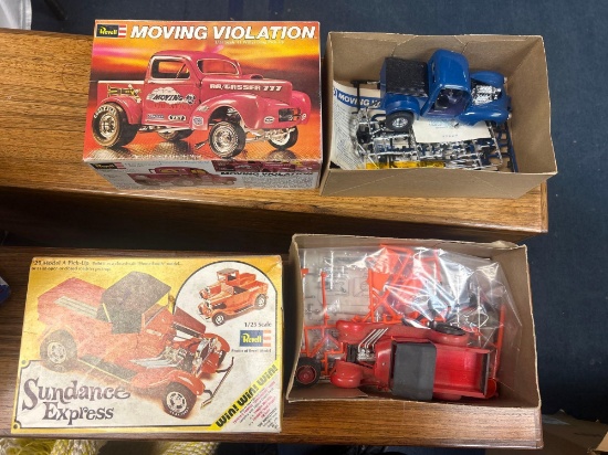 moving violation and Sundance express model cars in box