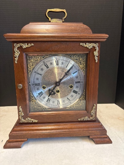Hamilton shelf clock with Goodyear badge