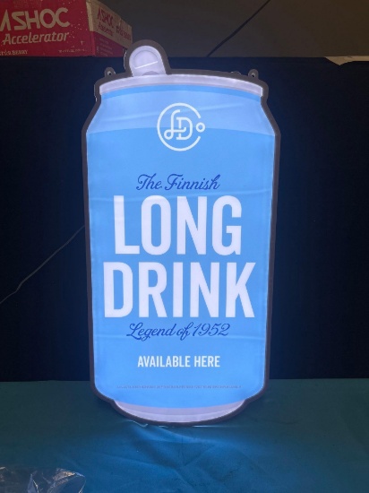 the Finnish Long Drink led sign brand new