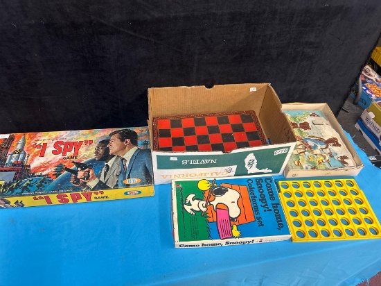 vintage board games and puzzles