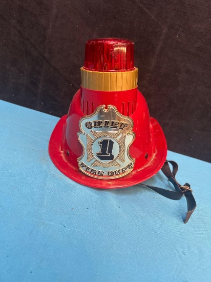 chief fire dept toy helmet