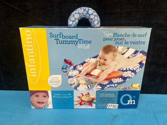 surfboard tummy time mat box