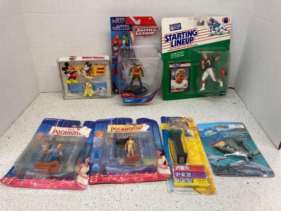 Starting Lineup boomer Esiason Justice league robin Pocahontas more