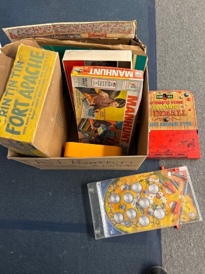 vintage pinball games and other games
