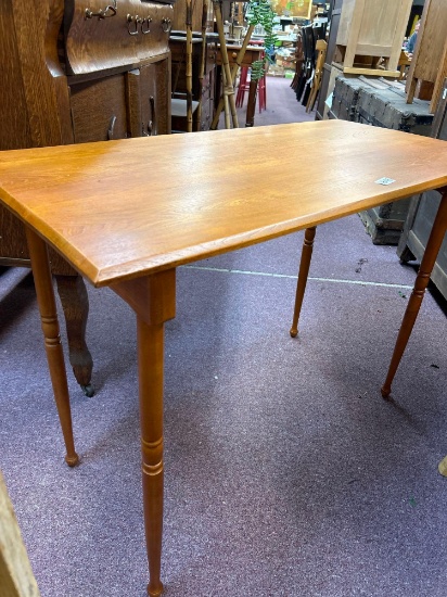 antique solid wood folding table