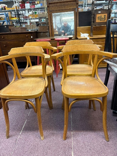 set of 1920s Thonet chairs
