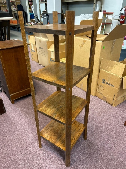 square mission style shelf about 4 ft oak