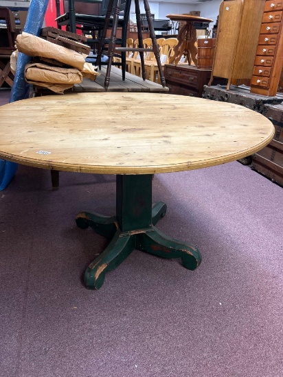 48 inch round farmhouse, painted table, solid wood