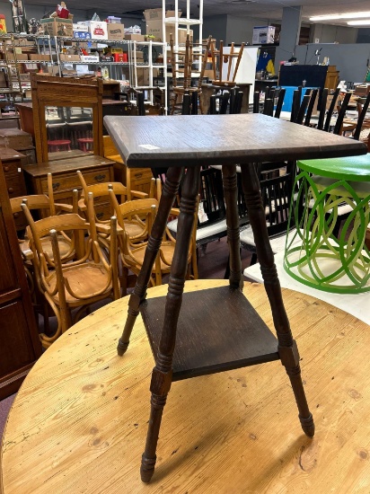 3 antique occasionally table oak pedistol