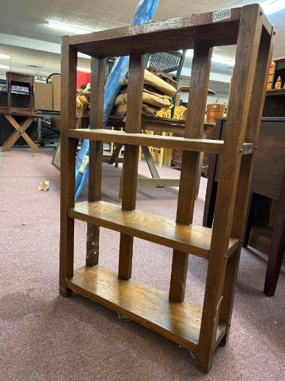 2 antique bookshelves, 2 mahogany, 1 mission oak