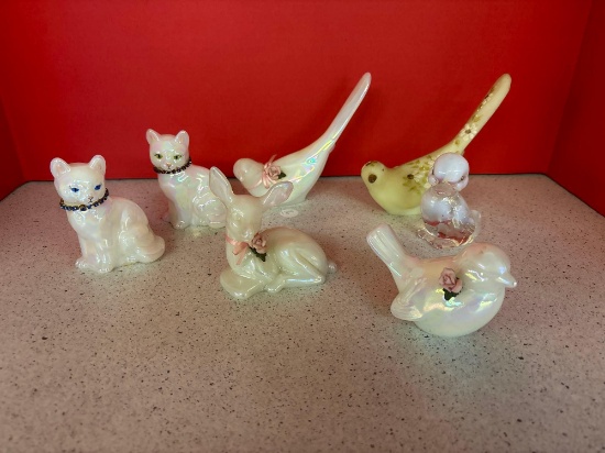 Fenton birds duck cats deer