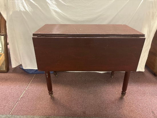 antique drop leaf table