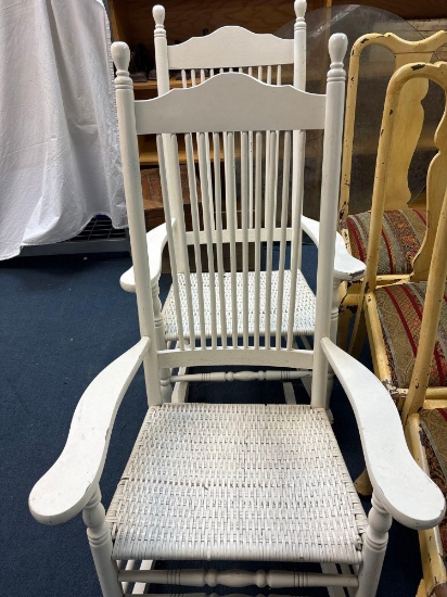 One pair of porch rockers