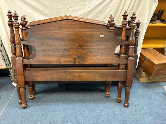 three antique bed frames