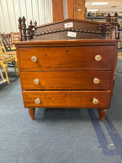 antique three drawer chest