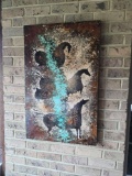 Heavy Ceramic Abstract Horse Artwork