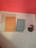 Railroad items-- 1873 new York and Hartford railroad report, 1852 central railroad co rules book,