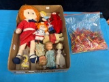 vintage dolls and cocktail swords