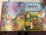 the wizard of oz giant coloring book and Andy learns his abcs giant coloring book