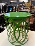 2 modern metal outdoor tables