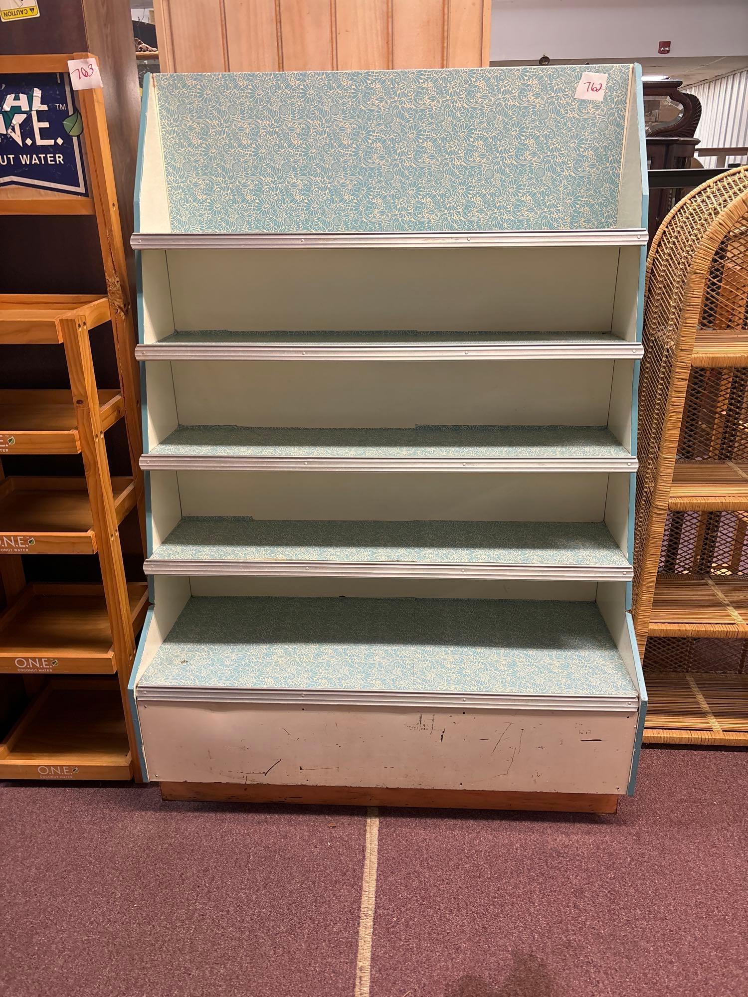 vintage metal grocery store stand Proxibid