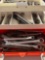 toolbox full of wrenches pipe wrenches