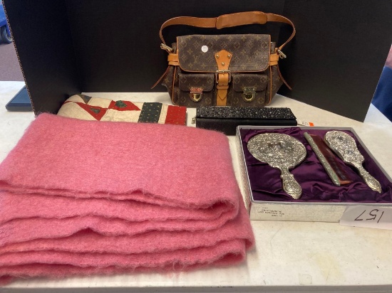 Louis Vuitton purse not authenticated dresser set more