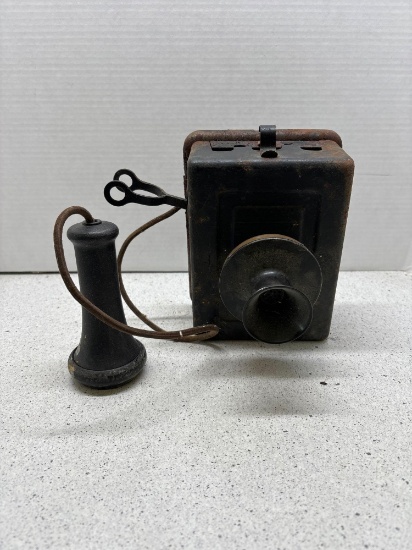 antique wall telephone