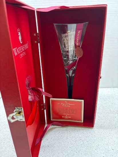 Waterford 12 days of Christmas champagne flute new inbox