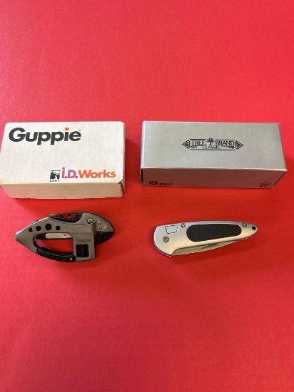 guppie is works knife tool tree brand German pocket boker knife