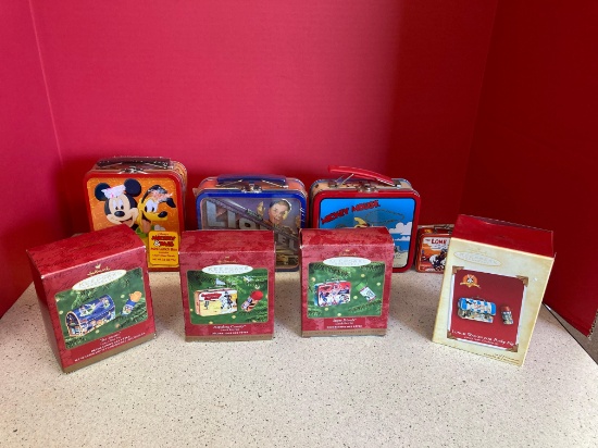 Mini lunch boxes and Keepsake ornaments