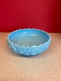 Fenton water Lily glass bowl