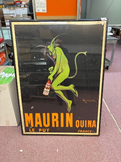 MAURIN QUINA LE PUY France poster 38 x 52 framed