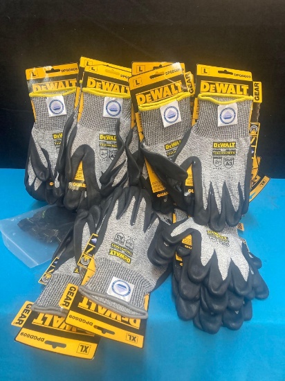 Box of new DeWALT work gloves