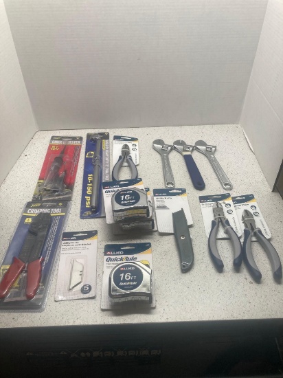 New wrenches utility knives measuring tapes more