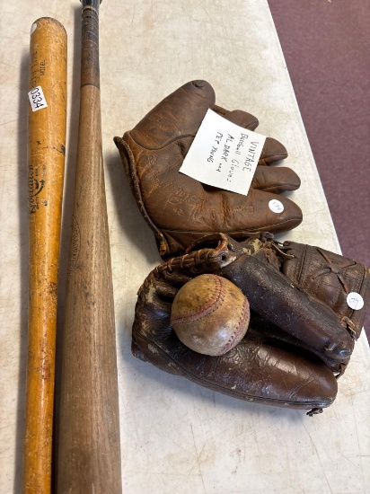 vintage baseball gloves Al dark pep young