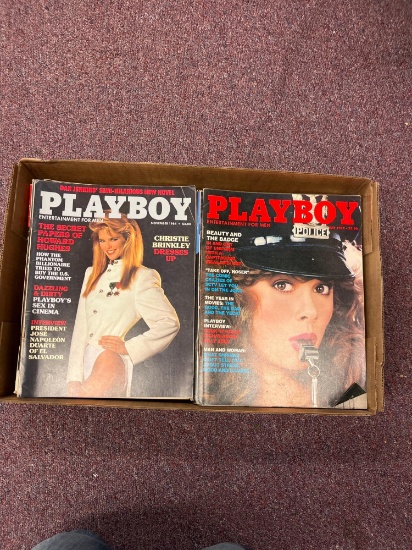 Collection of Playboy magazines 1982 1984