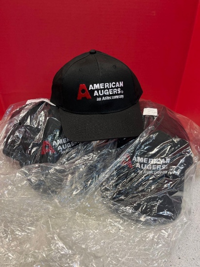 19 American Augers new black baseball caps