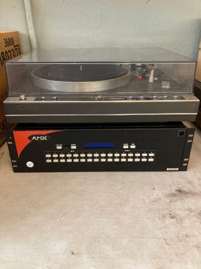 PS-X70 stereo turntable system and AMX Optima