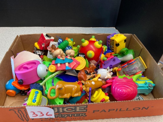 Various plastic toys