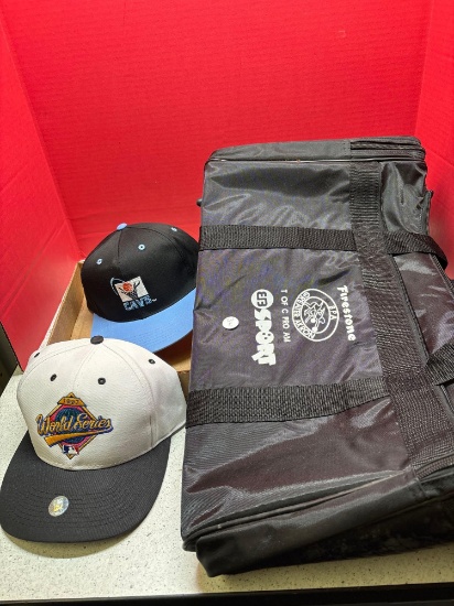 1997 World Series Cleveland Cavaliers hat fire stone BPA greater Akron sport bag