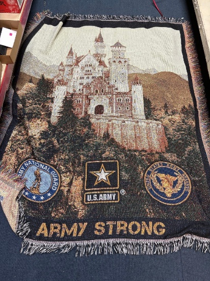 United States Army blanket throw