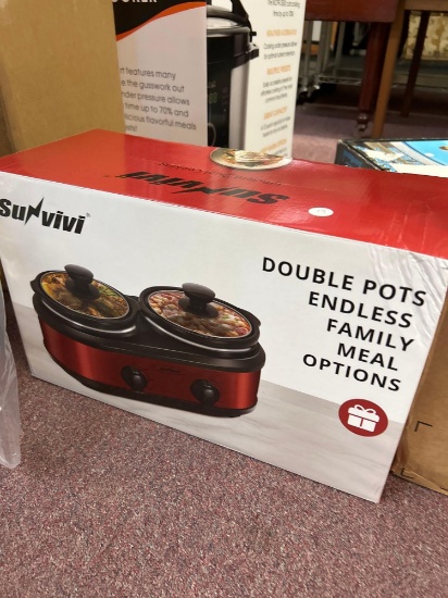 double pot in this family meals, crockpot