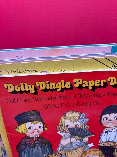 21 unused paper doll books